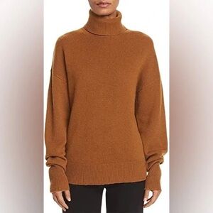 Theory Cashmere Drop Shoulder Turtleneck Sweater